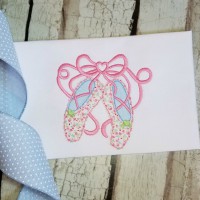 Ballet Shoes Machine Applique Design